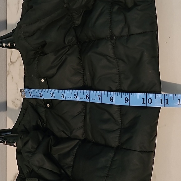 Kate Spade Black Nylon Patent Leather Quilted Puffer Top Handle Shoulder Bag - Picture 13 of 16
